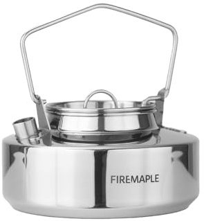 Fire-Maple Antarcti Bouilloire de Camping en Acier Inoxydable 0,6L | Légère et Portable Théière de Camp Idéale pour Bushcraft et les Feu de Camp en Plein Air