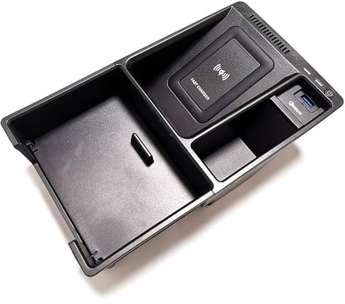 XYWOPO for Audi, A4 B9 A5 S4 S5 RS4 RS5 15 W kabelloses Ladegerät for Telefone, Ladekoffer, Armlehnenbox, Ladeplatte, Zubehör Schnelles kabelloses Ladegerät(for RS4 RS5 2019 20)