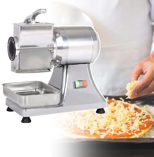 HCAUYNN Rallador De Queso Y Pan Rallado, Procesador De Alimentos Comercial, ProteccióN De Apagado AutomáTico, Control De Botones, Varias Piezas ExtraíBles,110V