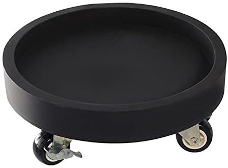 Macetero Redondo móvil con Ruedas giratorias fáciles de Mover, Soporte para Plantas con Ruedas, Bandeja con Carrito, palé para Exterior, Interior, árbol, Flores, macetero