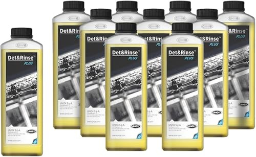 Unox DET&RINSE Ultra Plus Nettoyant professionnel pour four 10 × 1 l pour nettoyage automatique Produit spécial pour amortisseurs combinés et fours à air chaud Mind.Maps ChefTop BAKERTOP