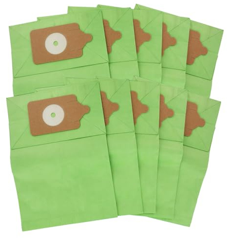 Bag Lady Paper Dust Bags (Pack of 10) for Kärcher T7/1 T9/1 T10/1 T12/1 Vacuum Cleaner Dust Bags Replacement High Filtration Powerful Suction Allergy Relief Compatible Hoover 604015