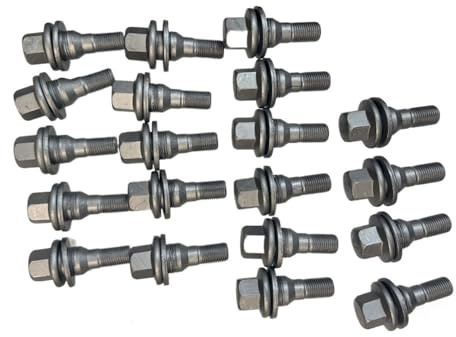bulloni cerchi Compatibile con Peugeot per 2008 per 301 per 307 per 308 per 308S per 408 per 5008 Bulloni per ruote M12x1,25 da 58 mm Viti per mozzo ruota in lega di acciaio
