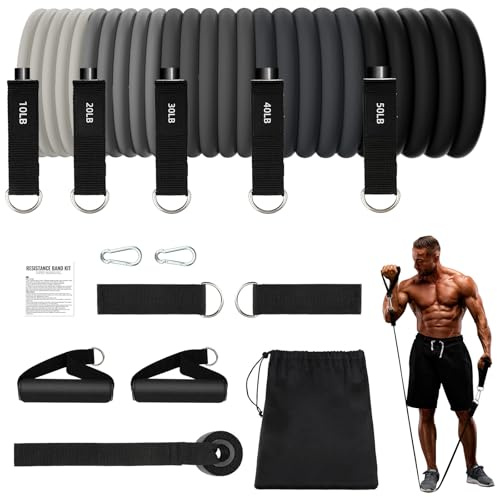 Elastici Fitness Elastiche Fitness Set Elastico Palestra Bande per Pettorali Uomo per Yoga, Pilates