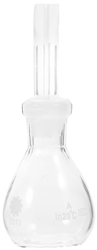 SHINEOFI Glaspyknometer Mit Stopfen Reagenzflasche Aus Glas Für Dichte- Und Spezifisches-Gewicht-Messungen Flüssigkeitsaufbewahrungsflasche Für Labor Und Experimente 6.80 X 4.60 X 4.60 Cm