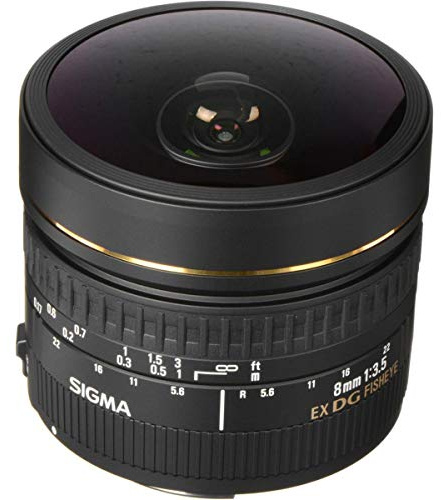 Sigma 485101 8mm f3.5 Circular Fisheye EX DG For Canon Digital & Flim SLR Cameras, black