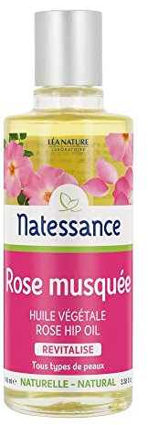 Natessance Olio di Rosa Musquée Previene del Invecchiamento/Ripara, 100 ml