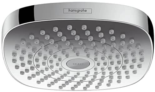 hansgrohe Croma Select E 180 Duschkopf, Kopfbrause mit 2 Strahlarten, Weiß/Chrom