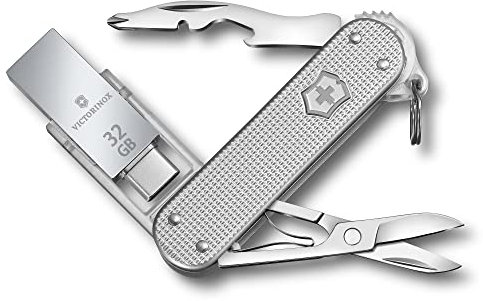 Victorinox, Jetsetter@work Alox, Coltellino Svizzero, Originale, Multiuso, Campeggio, 6 Funzioni, Apribottiglie, Phillips screwdriver 0/1, magnetic
