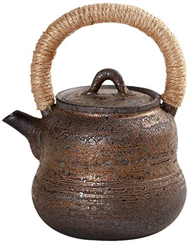 LTLWSH Teiera in Porcellana 270ml Kung Fu Set da tè Servizio da tè Cinese, per Regalo, La Famiglia e Ufficio,d'oro