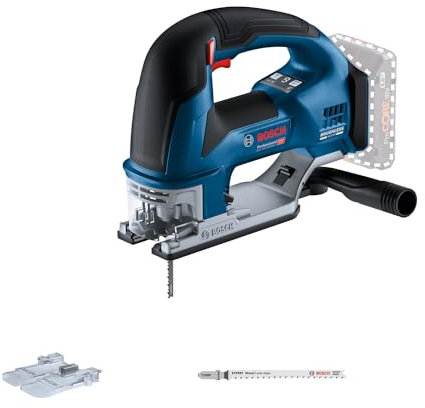 Bosch Professional 18V System sierra de calar a batería GST 18V-155 BC (con empuñadura de estribo, motor sin escobillas, sin batería/cargador)