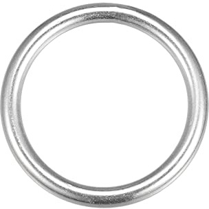 METALLIXITY 316 Inoxidable Acero Junta Tórica (45x6mm) 1uds, Soldado Redondo Anillo - para Cuerdas, Colgantes Objetos