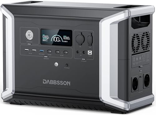 Dabbsson DBS2300 Centrale Elettrica Portatile - Batteria 2330Wh LiFePO4 Semi-Solid State EV Espandibile a 8330Wh - 2200W AC (3000W P-Boost) - Generatore di Corrente per Campeggio, Casa e Emergenze