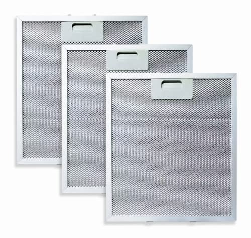 Amazinpure 3X Aluminum Cooker Hood Filter 267 x 305 x 9 mm Compatible avec Elica GRI009219 Ariston C00280008 AEG 405509917 Bauknecht 48200031 Juno Electrolux