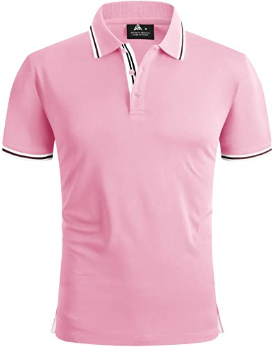 SwissWell Polo Uomo Manica Corta Asciugatura Rapida Traspirante Golf T-Shirt Tennis Polo Shirt Estiva per Uomo Sportiva Magliette