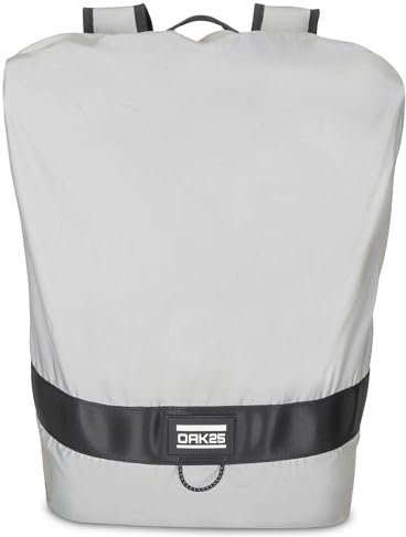 OAK25 Regenschutz für Rucksack Reflektierend - RAIN Cover M - Regenhülle für Backpack, Schulranzen oder Schulrucksack, Faltbarer Regenüberzug 15l-30l - Wasserdicht
