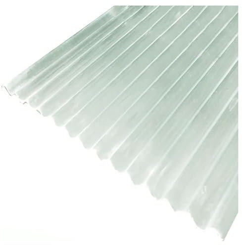 Transparente Dachplatte, Isolierende Wellbahn Dachplatten，1,5 mm dicke , Dachwandplatten, regendichte Dachziegelplatte,Ersatzplatte for Schuppen，for Garagen-Carport(5pcs,0.9*1.0m/35*39in)