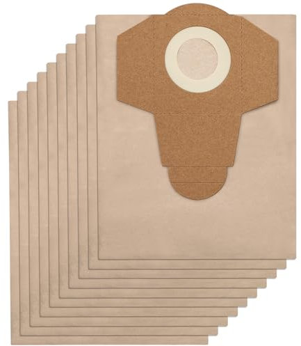 DLAIMI 10PCS 20L Dirt Collection Bags Suitable for Einhell Wet and Dry Vacuum Cleaners,Dusty Bags Fit BT-VC 1250S/ INOX 1250S