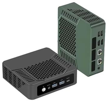 CYMINILMDPC Mini PC Gamer TOPC Ordenador de sobremesa para Juegos Ryzen 9 6900HX(Up to 4.9GHz) 2xDDR5 USB4.0 NVMe 2 LAN Win 11 Pro WiFi6E BT5.3/ HDMI/RJ45 2.5G/USB2.0