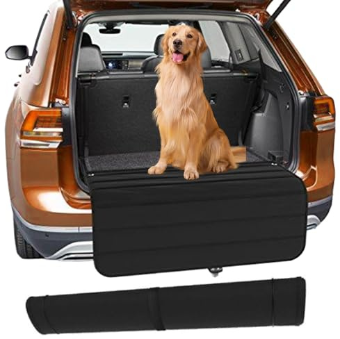 Trunk Mat for Dogs Pet 31.5x25 Waterproof Cargo Liner Anti-Scratch Car Bumper Guard Car Boot Protector & Bumper Protector for Transporting Pet Cargo Cover for SUV Van Truck, Trunk Mat