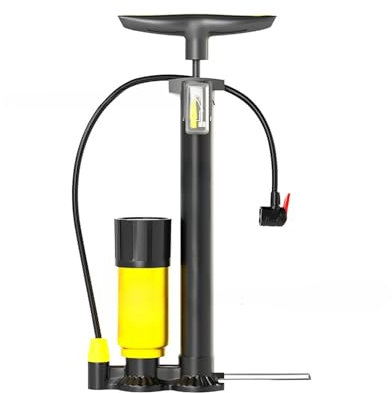 Manometer Tragbare Hochdruckpumpe Für Fahrrad, Elektrofahrzeug, Auto, Basketball Doppelventil