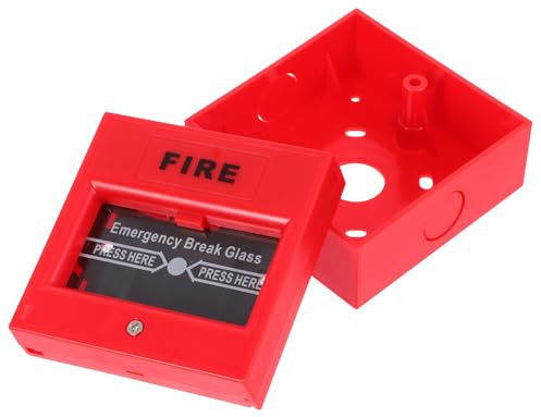 WRITWAA Pulsante di Allarme Antincendio Rosso Ripristino Manuale, Interruttore di Emergenza a Pulsante per Sistemi Antincendio Tradizionali, Punto di Chiamata Rapido e Sicuro per