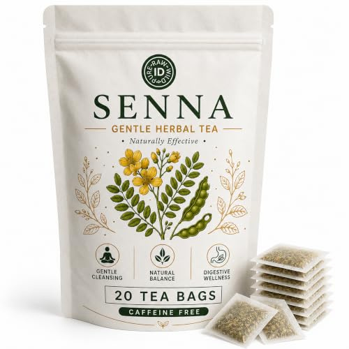 Senna – 20 Tea Bags – Natural Digestive Detox, Gentle Laxative Support & Bloat Relief | 100% Pure & Traditionally Harvested