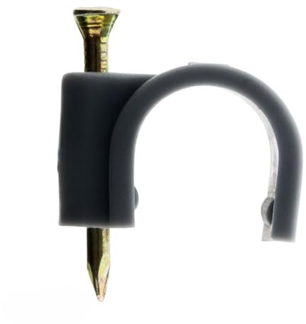 Lot de 80 crochets de fixation Ø16mm - Gris - Zenitech