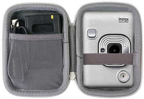 co2CREA Hard Travel Case for Fujifilm Instax Mini Liplay+ Instant Camera | Shockproof EVA Shell with lightweight Hand Strap for Outdoor Travel, Case Only