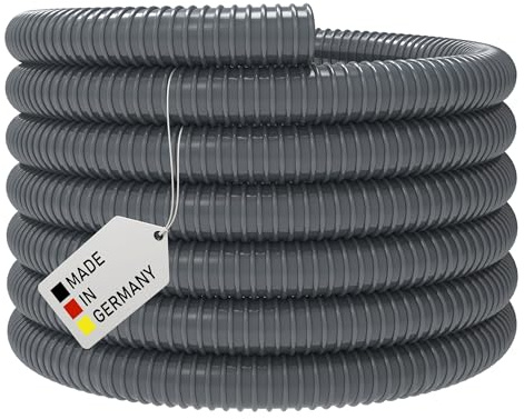 Absaugschlauch PVC *Grau Saugschlauch Spiralschlauch Flexschlauch Schwer entflammbar (100 mm - 5 Meter)