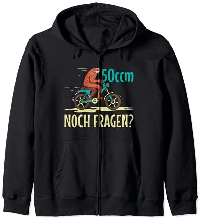 Faultier Roller 50 ccm Moped langsam fahren Scherz Geschenk Kapuzenjacke