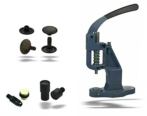 Ista Tools Juego de prensas de remaches huecos, silbato perforado, herramienta de remaches huecos, 100 remaches huecos inoxidables de doble cabeza (6 x 6 mm, antiguos)