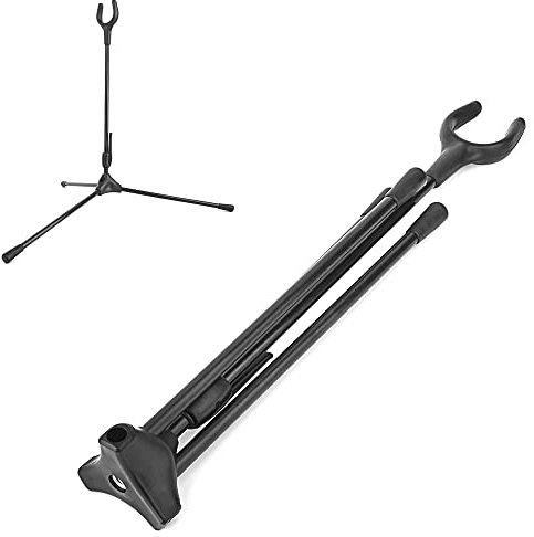 SHARROW Bogenschießen Bogenständer für Recurvebogen Tragbare Faltbare Bogen Halter Seitenständer Recurve Bogen Ständer Bogensport Zubehör (Schwarz)