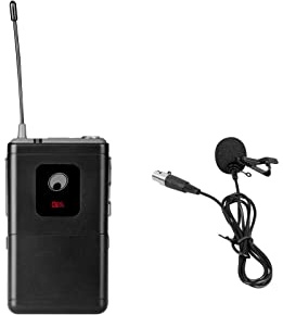 OMNITRONIC UHF-E Serie Taschensender 823.6MHz + Lavaliermikrofon | Taschensender mit Lavaliermikrofon für Empfänger aus der UHF-E-Serie