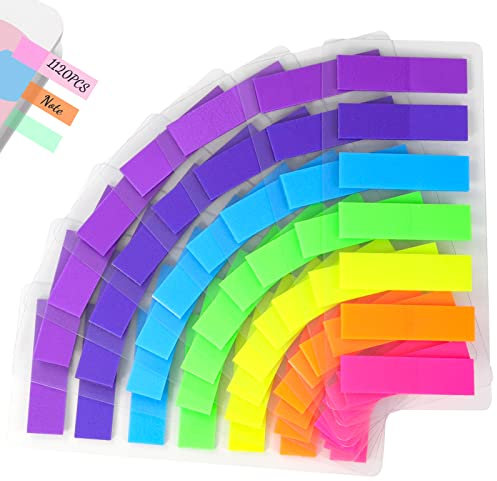 Qufiiry 1120 Stücke Haftstreifen, Klebezettel Klein, Haftnotizen Tabs, Haftmarker, Klebchen für Gesetze, Buch Markierung Sticker, Klebis für Gesetze, für Büro Schule Seitenmarkierung Klebemarkierung
