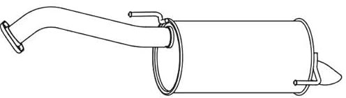 VEGAZ DS-381 Endschalldämpfer Endtopf Hinten