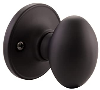 Design House 779165 Egg Dummy Türknauf, Mattschwarz