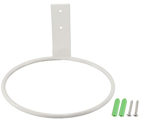 M METERXITY 3 Pack Flower Pots Holder - Ring Wall Mount Metal Planter Stands Plants Flower Pot Racks Apply to Outdoor Home Decor(White, 5)