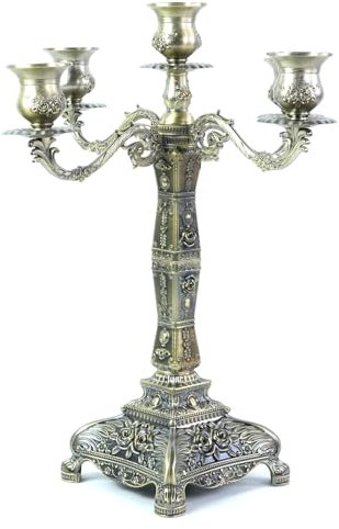 Bronze Kandelaber Metall Kerzenhalter Hochzeit Kerzenständer Ereignis Kerzenständer Tisch Mittelstück für Heimdekoration