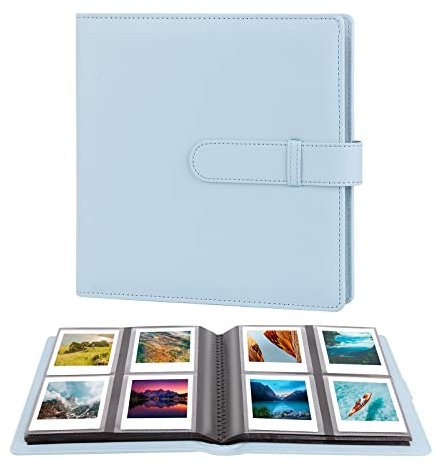 Album Fotografico con 288 Scomparti per Fotocamera Istantanea Fujifilm Instax Square SQ1/SQ6/SQ10/SQ20/SQ40 e Pellicola Kodak Mini Shot 3, Capace di Contenere Foto da 78x90 mm (Blu)