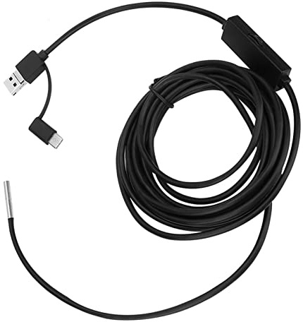 USB-Endoskop-Unterstützung 3 in 1 3,9-mm-Objektiv für Android-Endoskop-Inspektion Schlangenkamera Wasserdicht (5m Kabel)