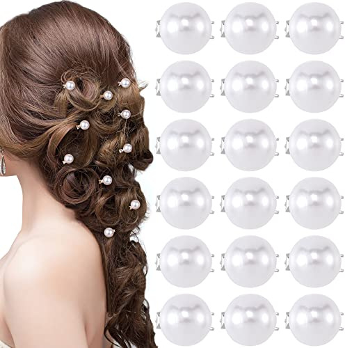 Isslly 30PCS Mini Pearl Hair Clips for Women, White Pearl Hair Pins, Cute Hair Barrettes, Elegant Head Decorations for Girls, Brides for Daily Use, Parties, Wedding