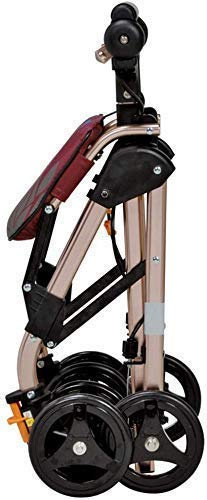 NATWEE Walker, Gehhilfen 4 Räder, tragbar, faltbar, Drive Rollator Walker mit Sitz, Medical Rolling Walker Double Brake System, Verwendet für Senioren Walking,Red It's so Kind of You
