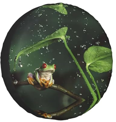 Peace Tree Frog Printed Tire And Wheel Protector, Universal Wheelhouse Suitable For Many Vehicles