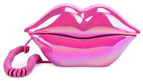 Lip Shape Telephone Unique, Retro Corded Telephone Vintage Desk Landline Phones Mouth Shape Landline Telephone Retro Home Hotel Office Telephone Decoration Girls Gift