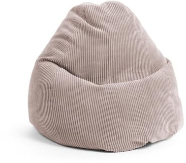 SITTING POINT only by MAGMA Shara Sitzsack XXL aus Cord – 80×130 cm Bean Bag Chair, Cord Sitzsack für Erwachsene, Gaming Sitzsack – pflegeleichter Bezug & nachfüllbare EPS-Füllung