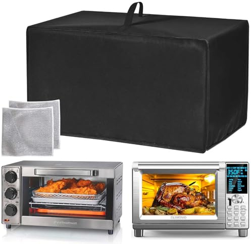 Oven, Toaster Dust Cover, 600D Thickened Nylon Material, Compatible For Nuwave Bravo 30-QT XL, For Hamilton Beach 31156, For Breville BOV450XL, For Hamilton Beach 31403 Oven Toaster