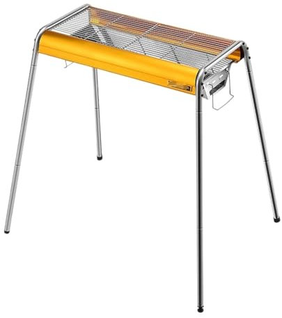 GTOULHH BBQ Grills Grill Outdoor Barbecue Grill Edelstahl Holzkohle Picknick Barbecue Camping Hinterhof Holzkohlegrill Picknickgrill