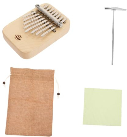 TOYANDONA Daumenklavier Tragbar Kalimba Instrument Fingerklavier Holzfarbe Mini-kalimba Für Anfänger Musikinstrument Geschenk