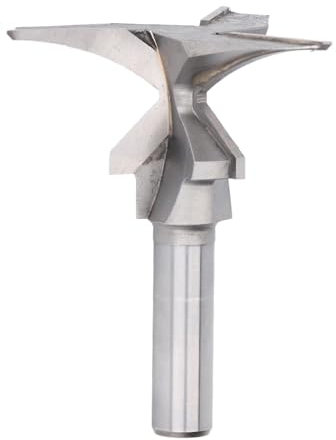 Arc Bending Router Bit R50 1/2 Zoll Schaft, 3 Flöte Holz Bearbeitungs Fräser für 20-36mm Dicke Panel, Integrierter Messer-Form-Router-Bit für Holz, Schlitzen und Biegen